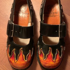 Tredair Vintage Flames Mary Janes Size 7
